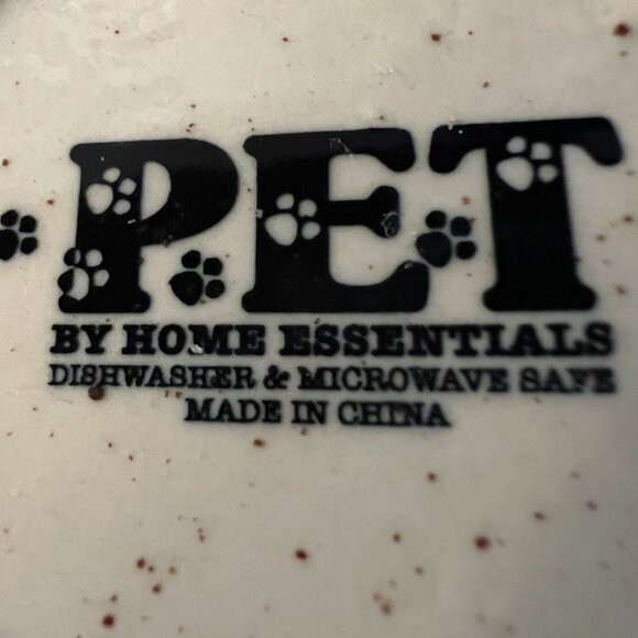 Set: 2 Home Essentials PET Speckled Ceramic Cat Bowls Pink & Aqua 5" x 3" - Picture 13 of 13